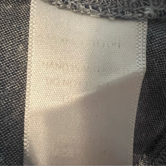 Sunday in Brooklyn Anthropologie Chambray Peplum Button Down Top Medium Gray - Picture 11 of 12